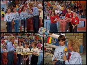 die teams und das kamera-kind der sendung "1, 2 oder 3" vom 9.1.1987