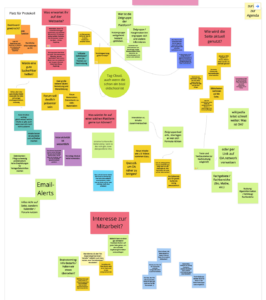 Ausschnitt aus der Mitschrift zur Diskussion über die neue open-access.net-Website