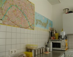 paris-plan in der küche